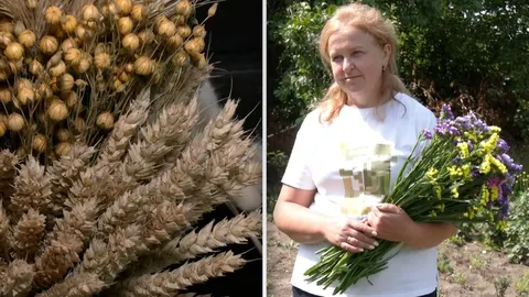 Сухоцвіти у дворі: хмельничанка перетворила хобі на декор для оселі