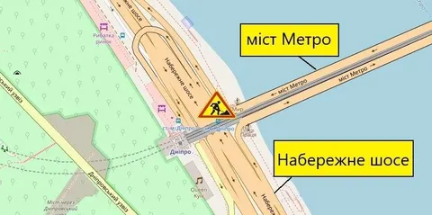 Київ: ремонт обмежить рух на Набережному шосе, мості Патона та двох вулицях