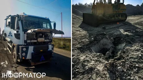 Дрон пошкодив самоскид дорожників на трасі Дніпро — Решетилівка