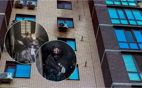 У Вінниці з палаючої квартири на п'ятому поверсі винесли кошеня