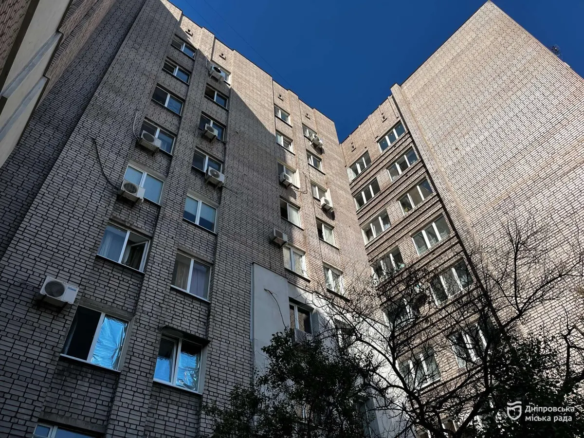 У Дніпрі повністю відновили гуртожиток на проспекті Свободи після ракетного удару