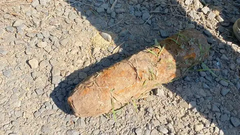 На Волині під час прокладання водогону виявили застарілий снаряд