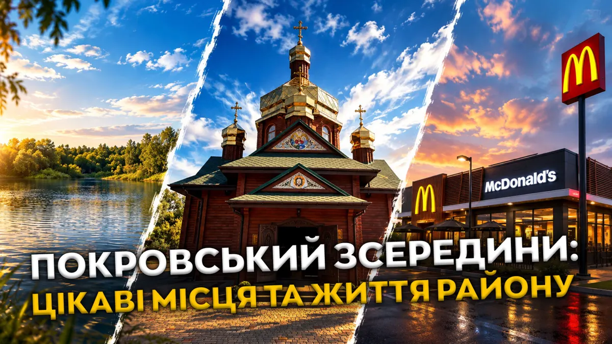Покровський у Дніпрі: храм, McDonald's і «Дніпровські Мальдіви» поруч із домом