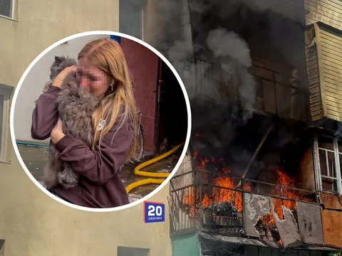 Пожежа в п'ятиповерхівці Ладижина: врятували чотирьох людей, кошеня та двох хом'